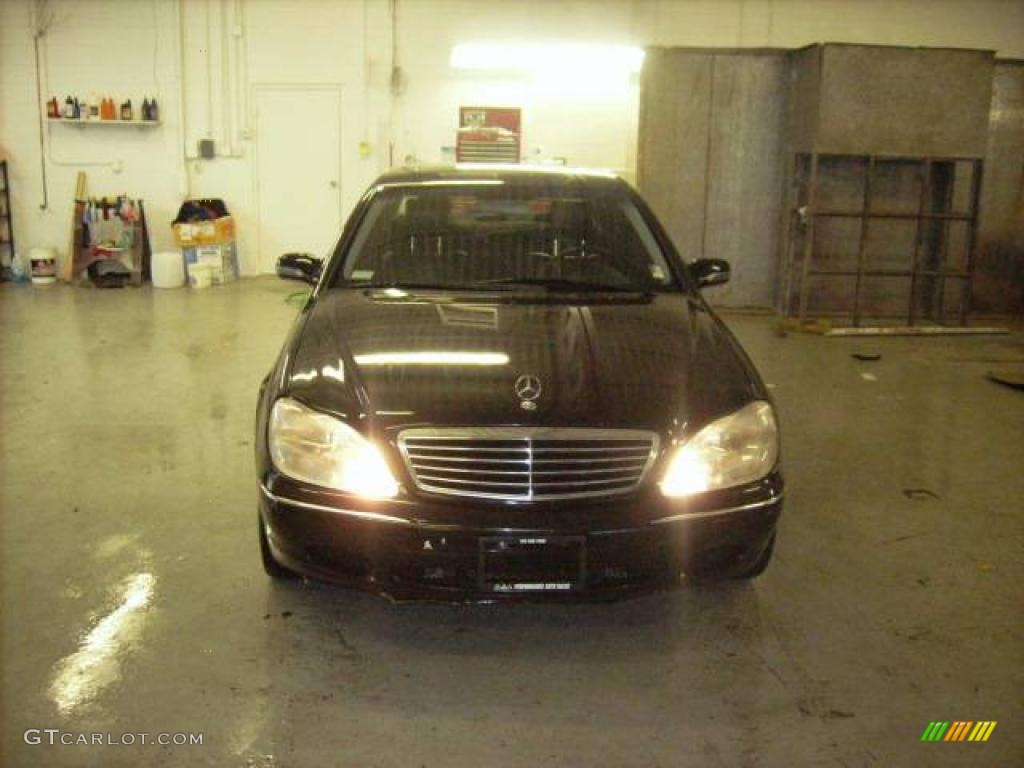 2000 S 500 Sedan - Black / Charcoal photo #1