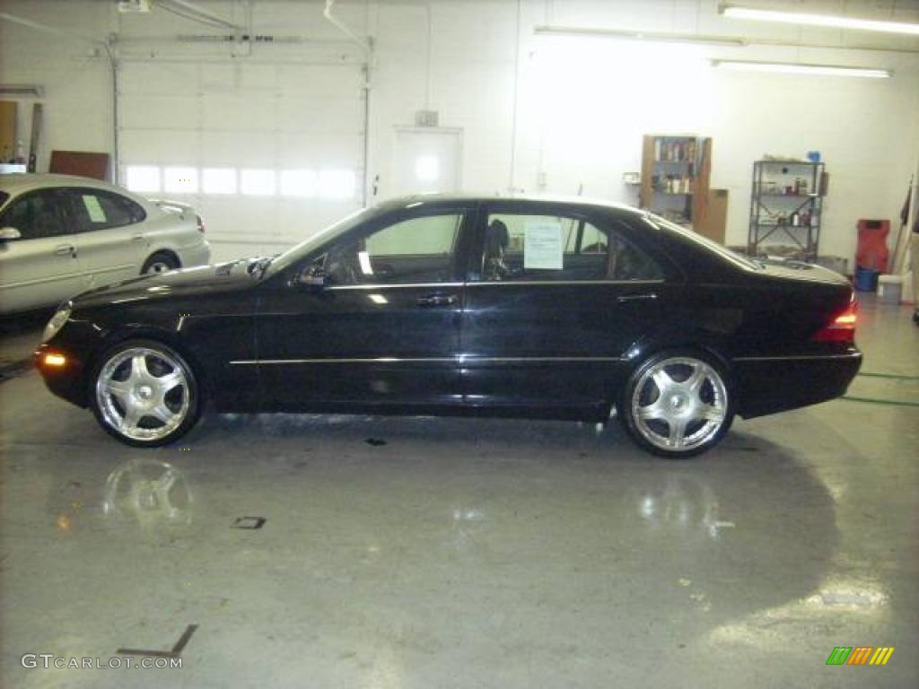 2000 S 500 Sedan - Black / Charcoal photo #8