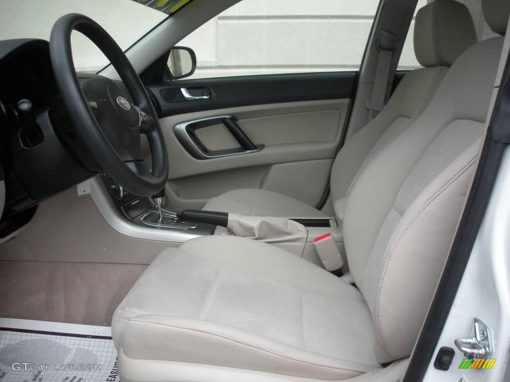 2008 Legacy 2.5i Sedan - Satin White Pearl / Warm Ivory photo #9