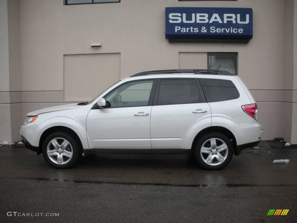 2009 Forester 2.5 X Premium - Satin White Pearl / Platinum photo #6