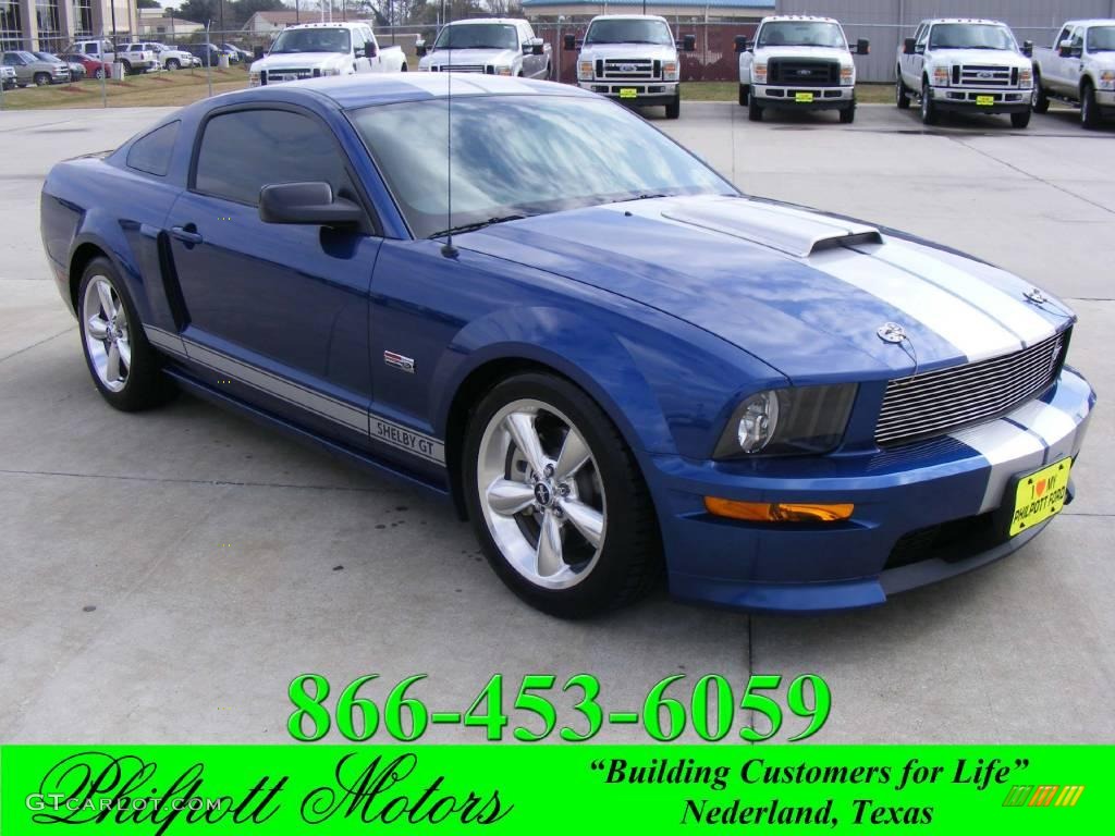 2008 Mustang Shelby GT Coupe - Vista Blue Metallic / Dark Charcoal photo #1