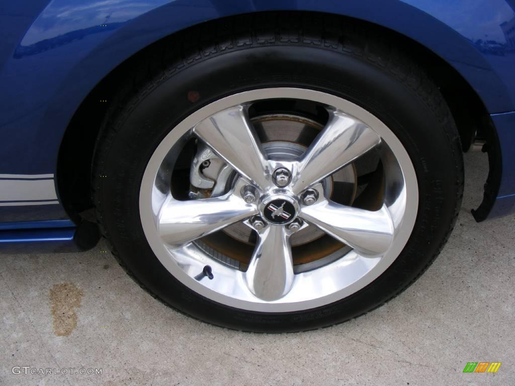 2008 Mustang Shelby GT Coupe - Vista Blue Metallic / Dark Charcoal photo #15