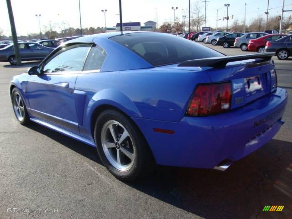 2003 Mustang Mach 1 Coupe - Azure Blue / Dark Charcoal photo #3