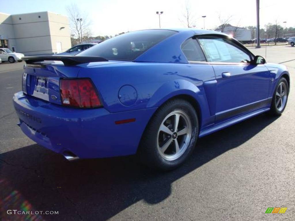 2003 Mustang Mach 1 Coupe - Azure Blue / Dark Charcoal photo #5