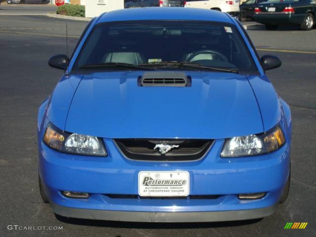 2003 Mustang Mach 1 Coupe - Azure Blue / Dark Charcoal photo #8