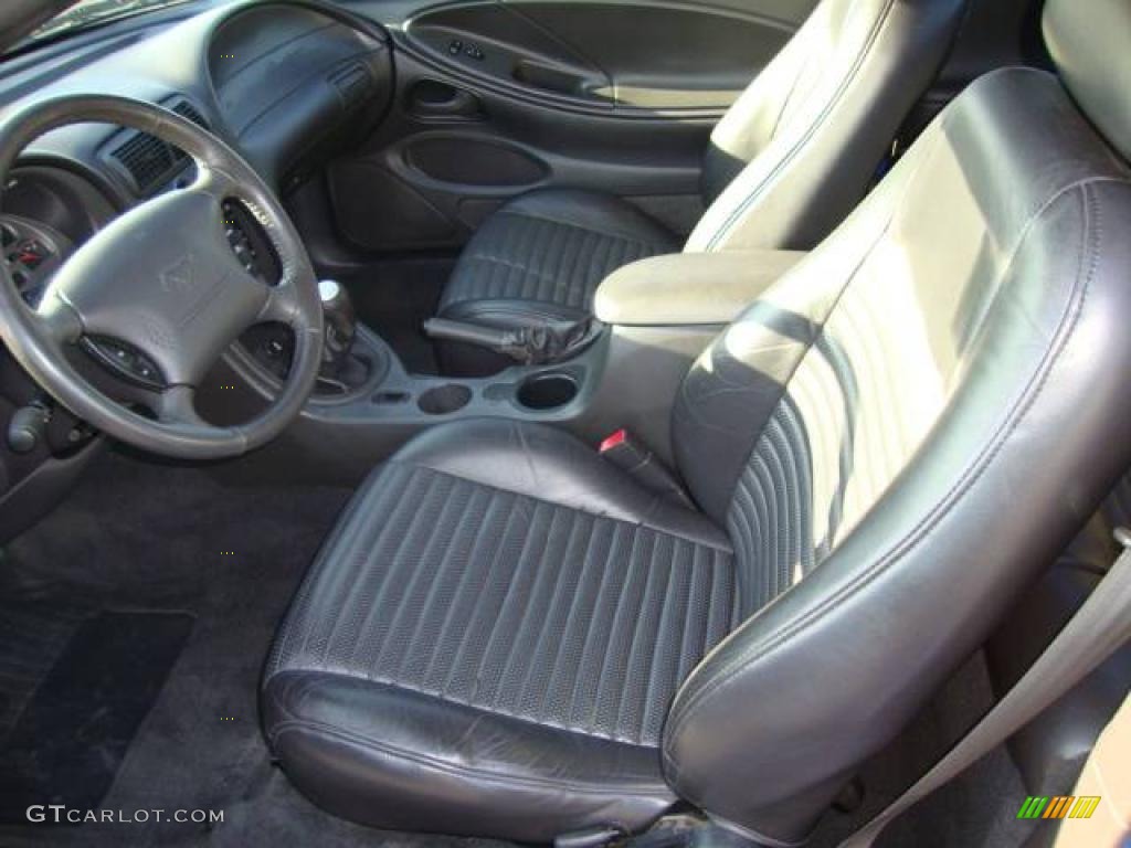 2003 Mustang Mach 1 Coupe - Azure Blue / Dark Charcoal photo #9