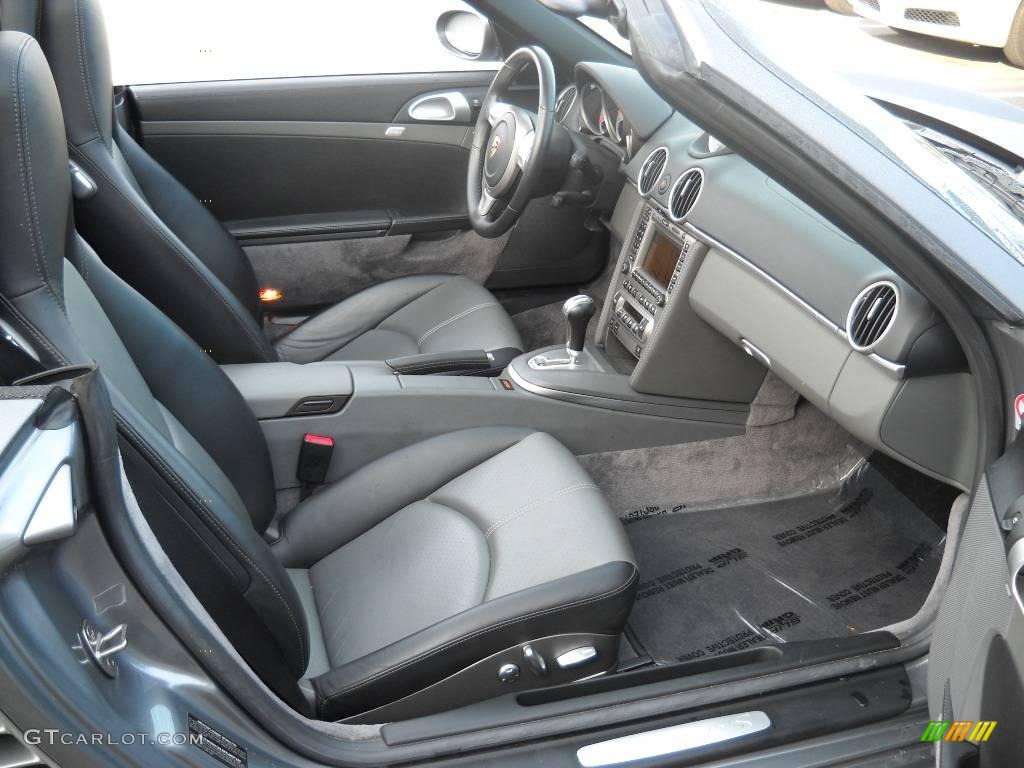 Black/Stone Grey Interior 2006 Porsche Boxster S Photo #23929258