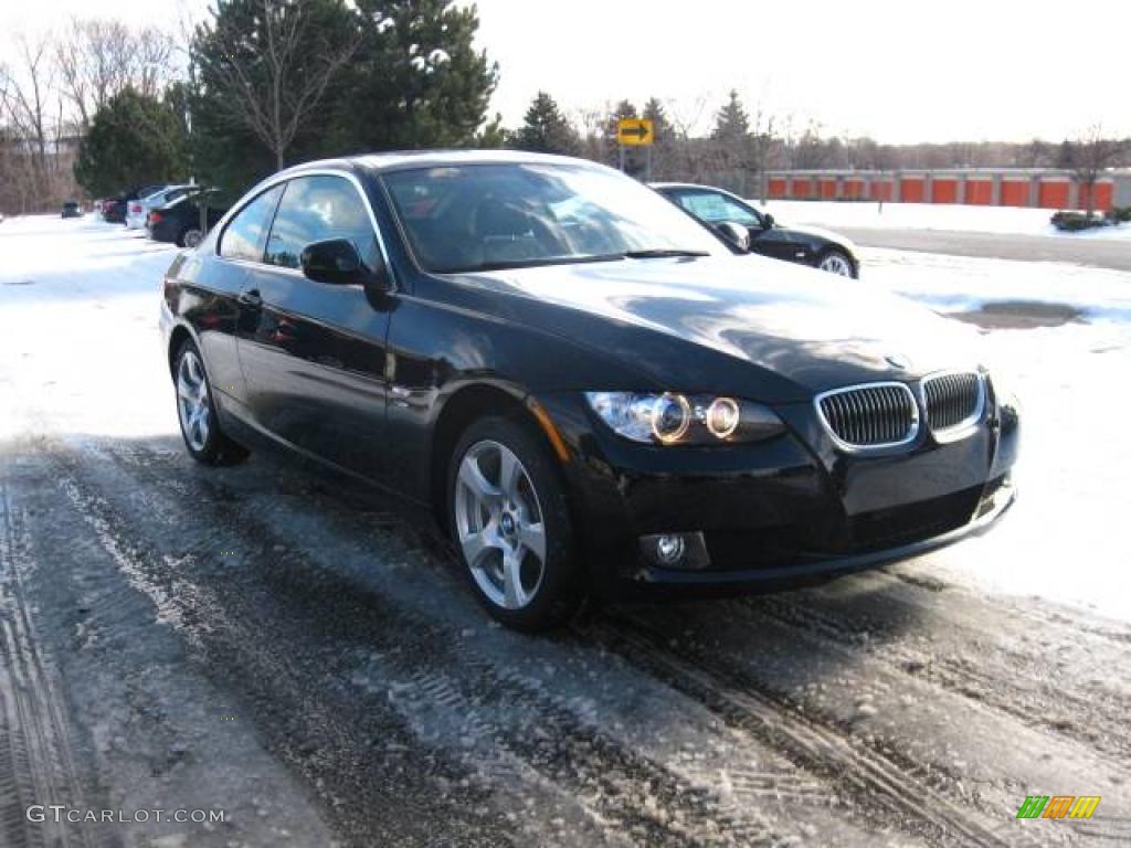 2010 3 Series 328i xDrive Coupe - Jet Black / Black photo #7