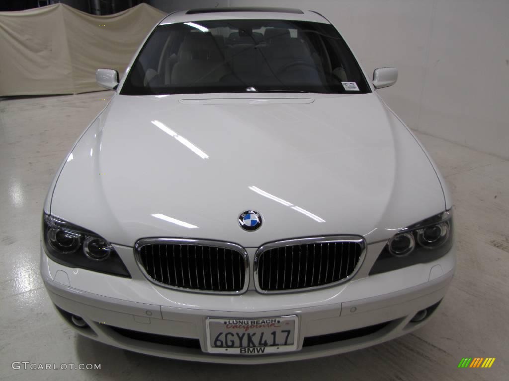 2008 7 Series 750i Sedan - Alpine White / Cream Beige photo #2
