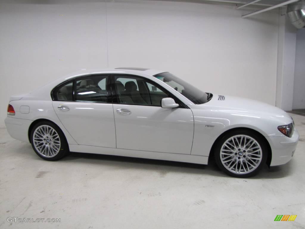 2008 7 Series 750i Sedan - Alpine White / Cream Beige photo #3