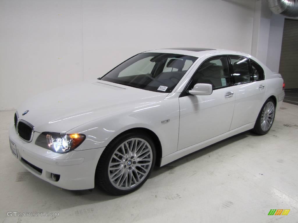 2008 7 Series 750i Sedan - Alpine White / Cream Beige photo #11