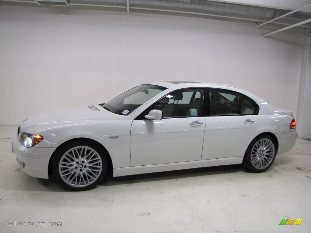 2008 7 Series 750i Sedan - Alpine White / Cream Beige photo #12