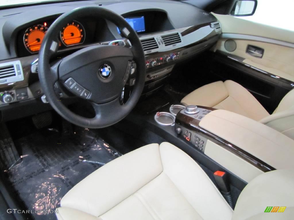 2008 7 Series 750i Sedan - Alpine White / Cream Beige photo #18
