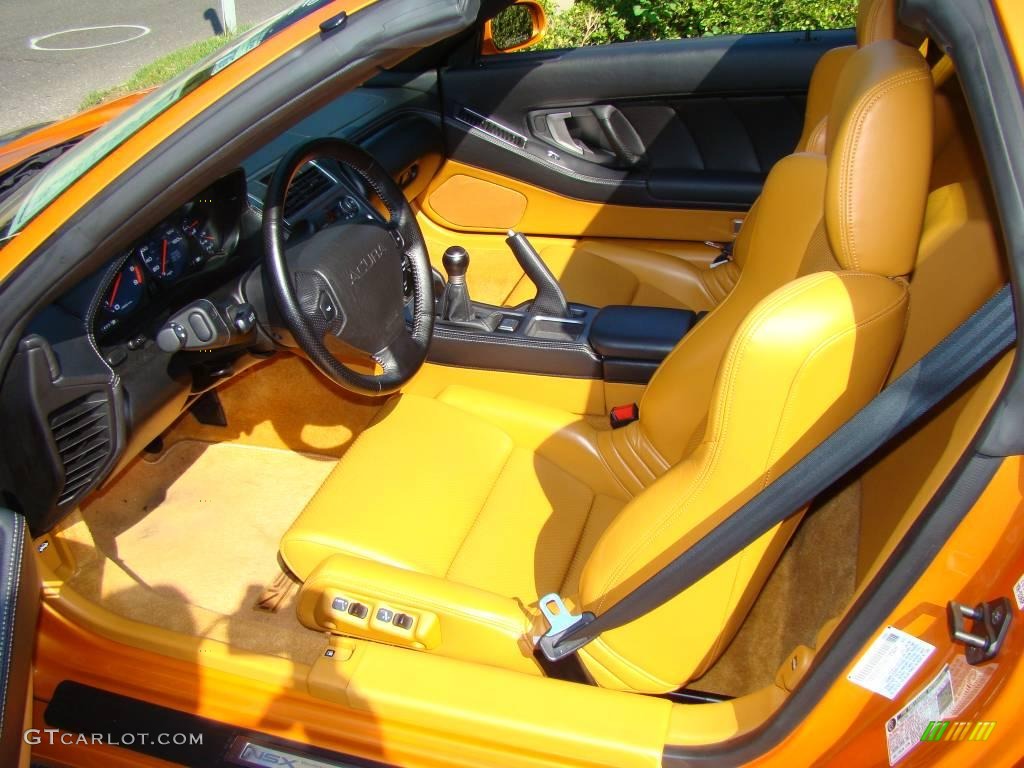 Orange Interior 2004 Acura NSX T Targa Photo #2393084