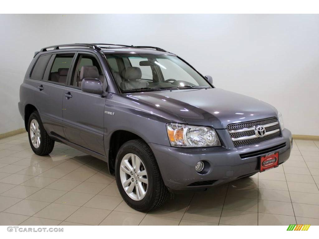 2007 Highlander Hybrid Limited 4WD - Bluestone Metallic / Ash Gray photo #1