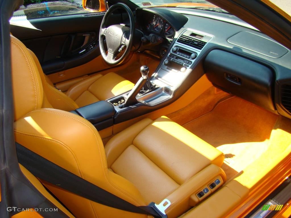 Orange Interior 2004 Acura NSX T Targa Photo #2393099