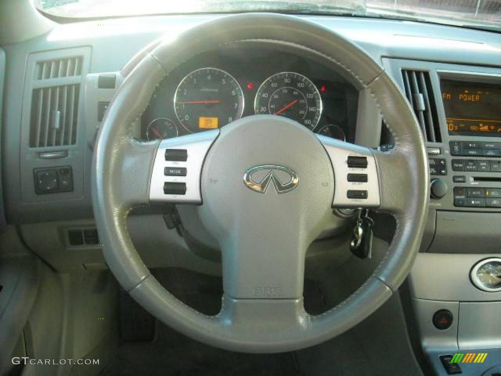 2005 FX 35 AWD - Ivory Pearl White / Willow photo #17