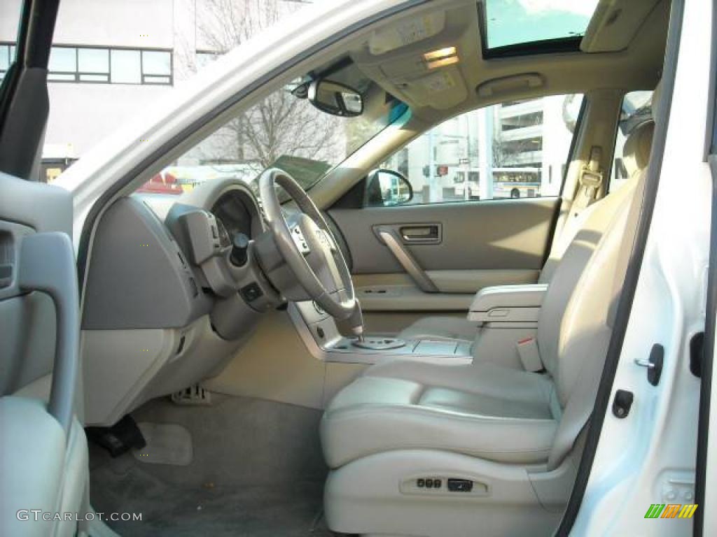 2005 FX 35 AWD - Ivory Pearl White / Willow photo #20