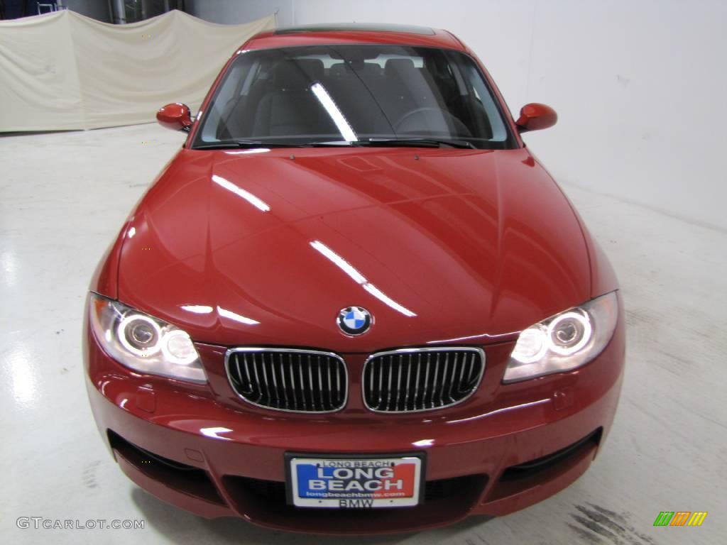 2009 1 Series 135i Coupe - Crimson Red / Black photo #4