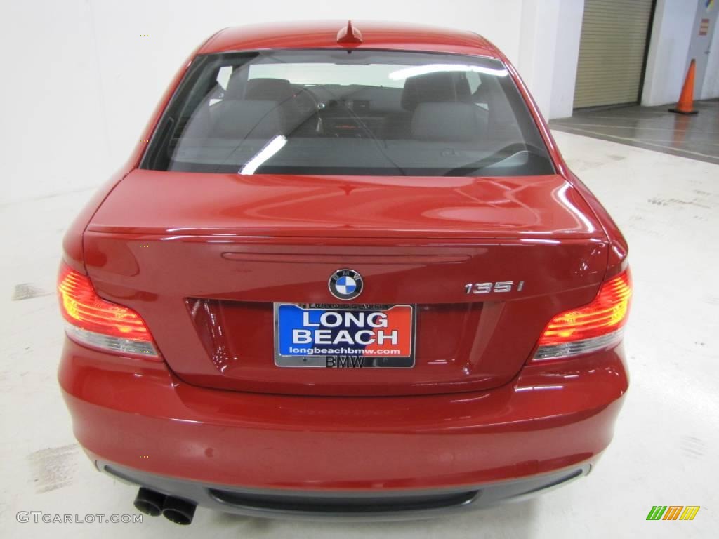 2009 1 Series 135i Coupe - Crimson Red / Black photo #6