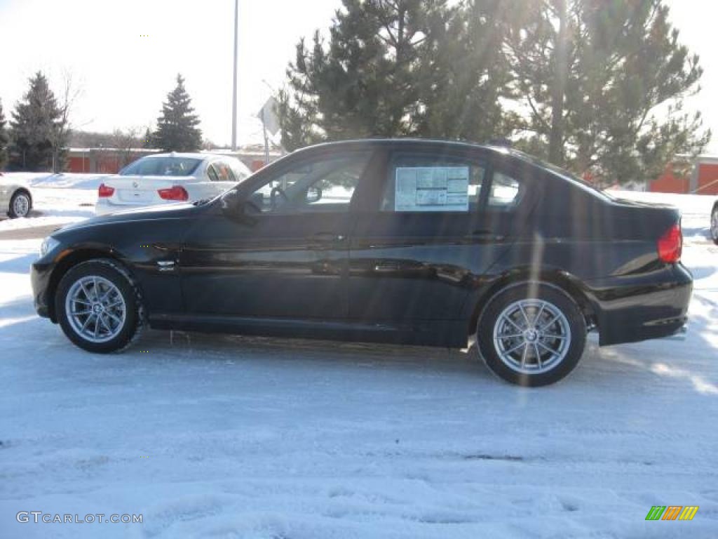 2010 3 Series 328i xDrive Sedan - Black Sapphire Metallic / Oyster/Black Dakota Leather photo #2