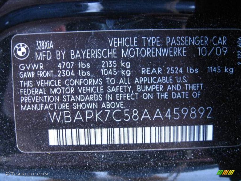 2010 3 Series 328i xDrive Sedan - Black Sapphire Metallic / Oyster/Black Dakota Leather photo #12