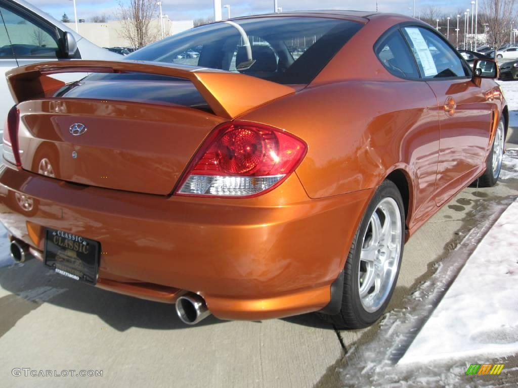 2006 Tiburon SE - Orange Crush / Black photo #3