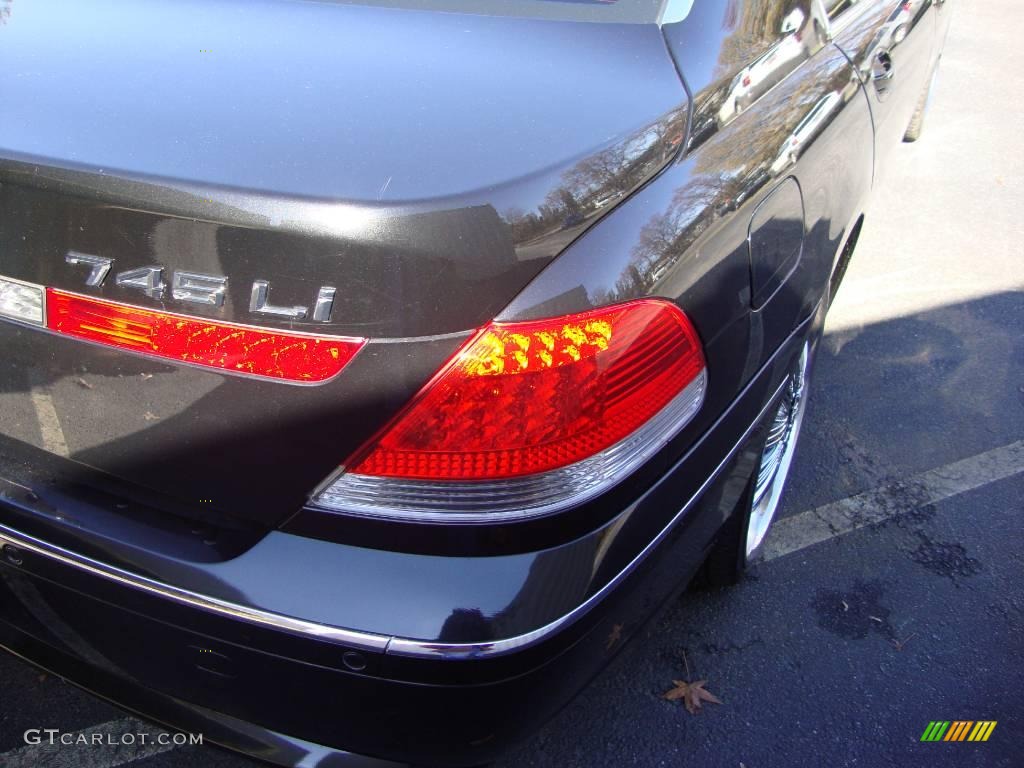 2004 7 Series 745Li Sedan - Black Sapphire Metallic / Black/Black photo #30