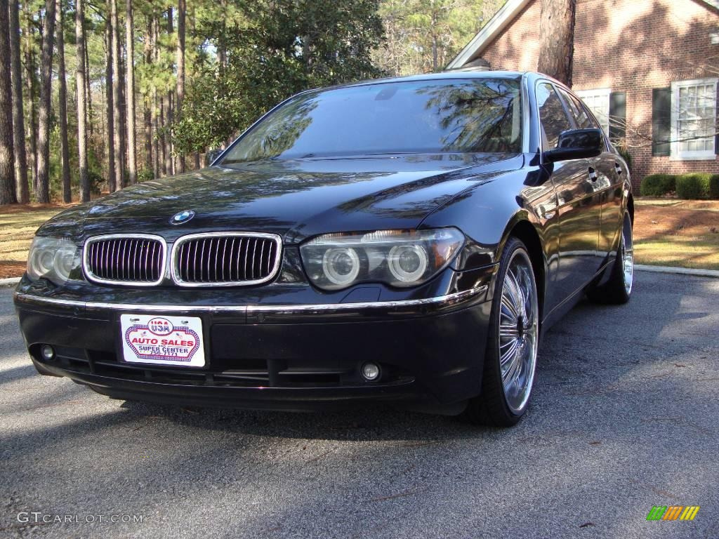 2004 7 Series 745Li Sedan - Black Sapphire Metallic / Black/Black photo #41