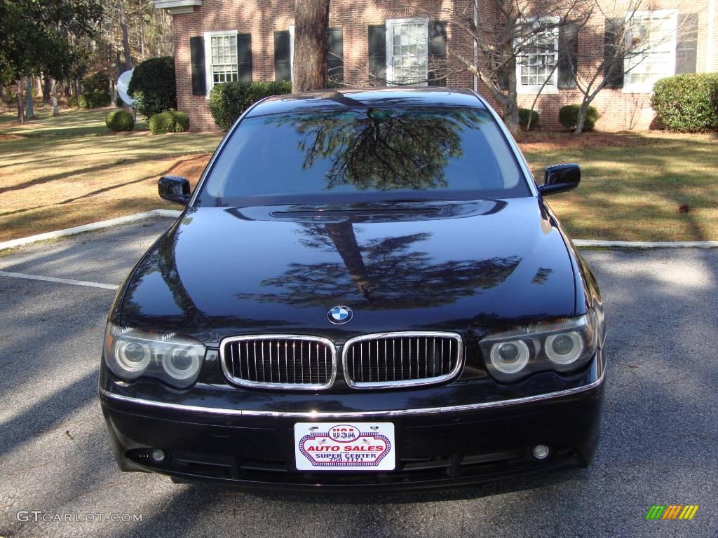 2004 7 Series 745Li Sedan - Black Sapphire Metallic / Black/Black photo #42