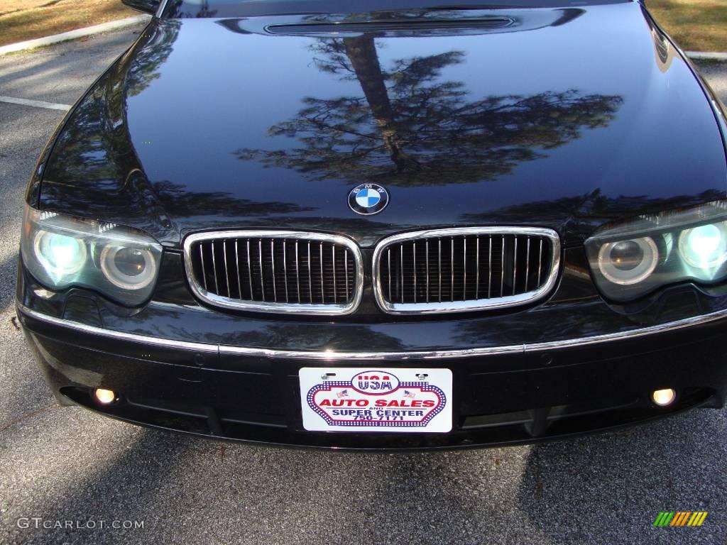 2004 7 Series 745Li Sedan - Black Sapphire Metallic / Black/Black photo #43