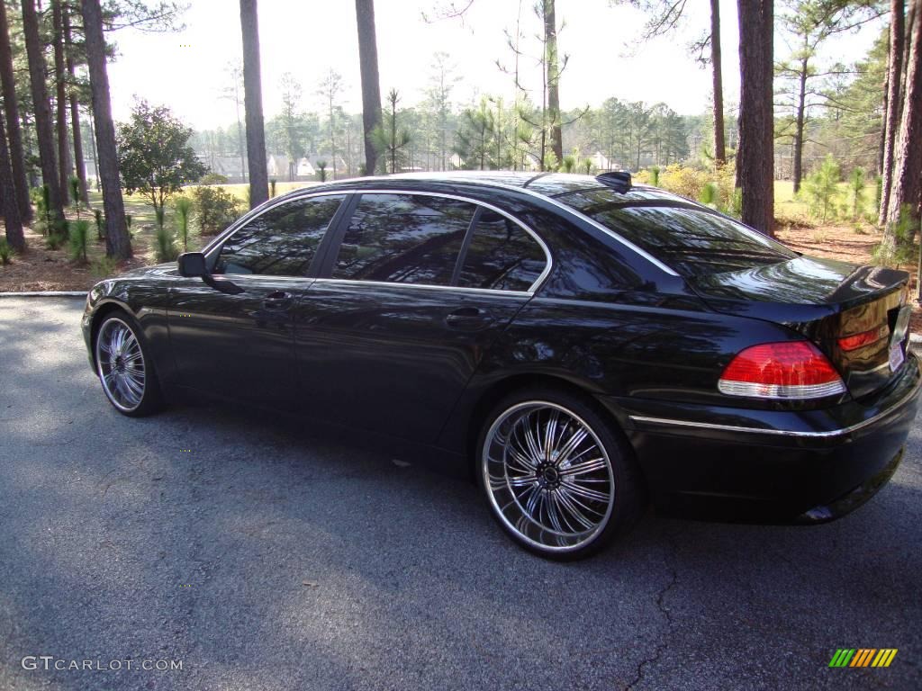 2004 7 Series 745Li Sedan - Black Sapphire Metallic / Black/Black photo #46