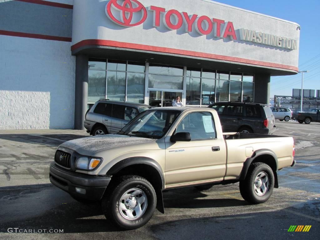 2003 Tacoma Regular Cab 4x4 - Mystic Gold Metallic / Oak photo #1