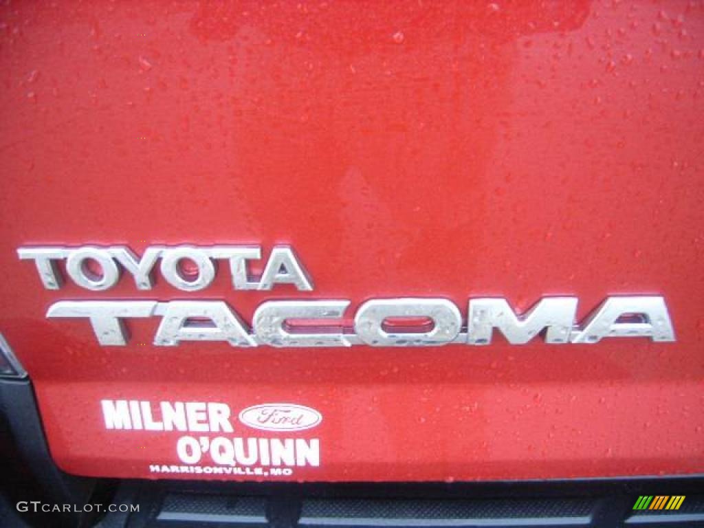 2009 Tacoma V6 PreRunner TRD Sport Double Cab - Barcelona Red Metallic / Graphite Gray photo #12