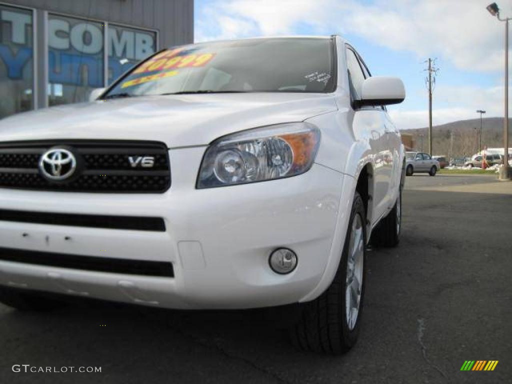 2007 RAV4 Sport 4WD - Super White / Dark Charcoal photo #3