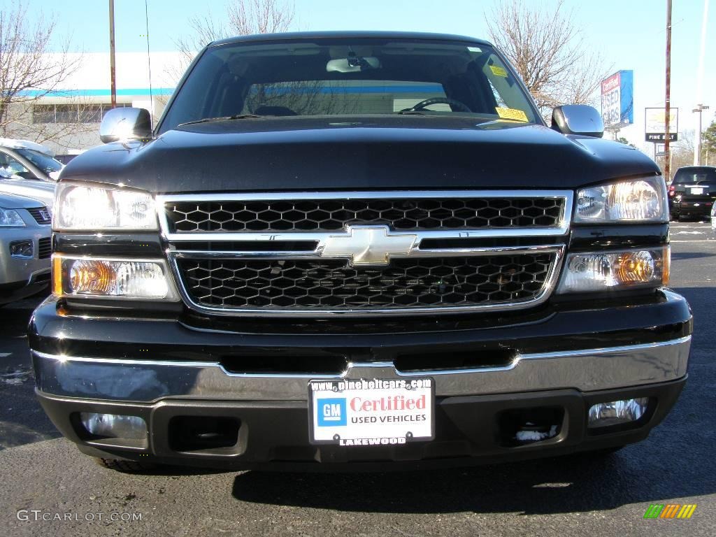 2007 Silverado 1500 Classic LT Extended Cab - Black / Dark Charcoal photo #2