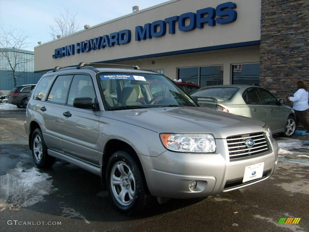 2007 Forester 2.5 X - Crystal Gray Metallic / Graphite Gray photo #1