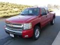 2010 Victory Red Chevrolet Silverado 1500 LT Extended Cab 4x4  photo #1