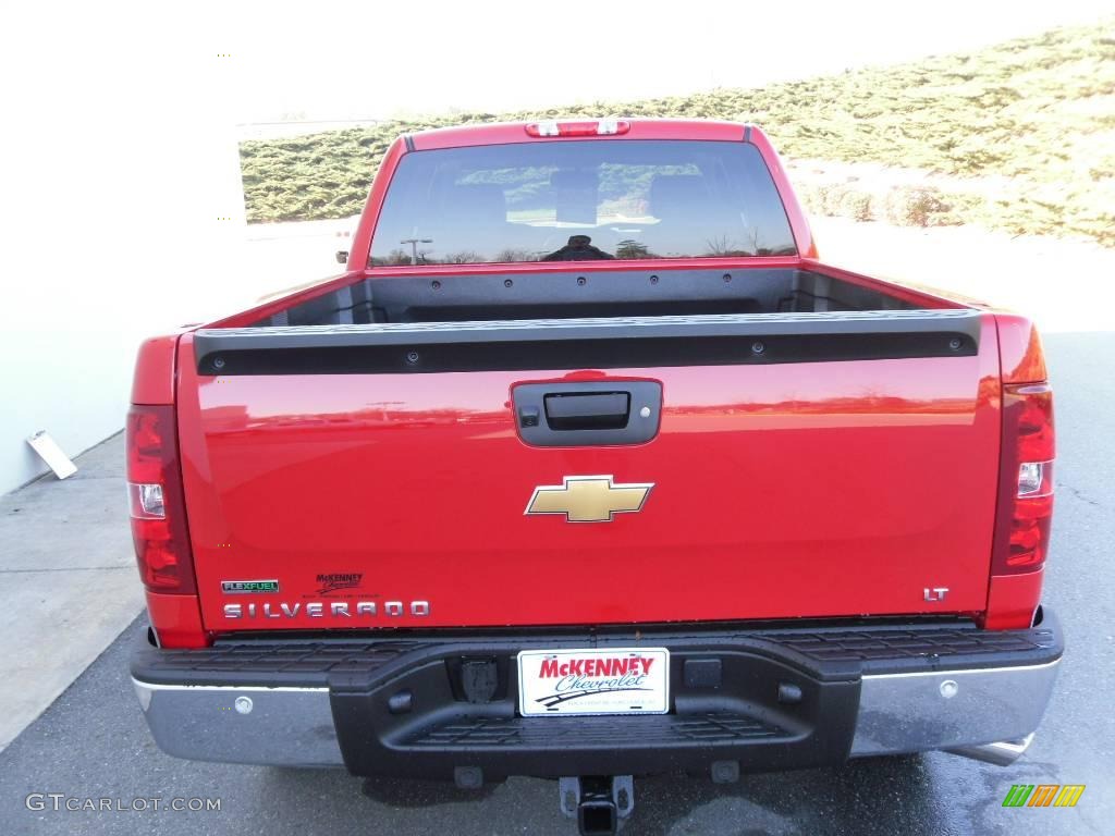 2010 Silverado 1500 LT Extended Cab 4x4 - Victory Red / Light Cashmere/Ebony photo #3