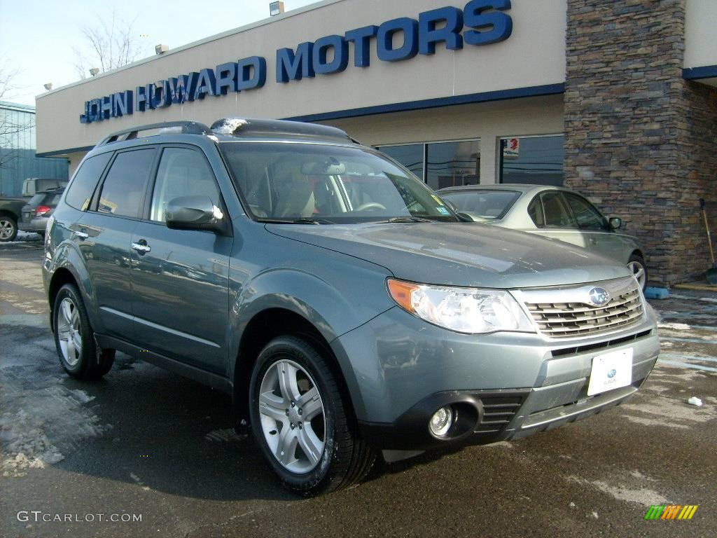 2009 Forester 2.5 X Limited - Sage Green Metallic / Platinum photo #1