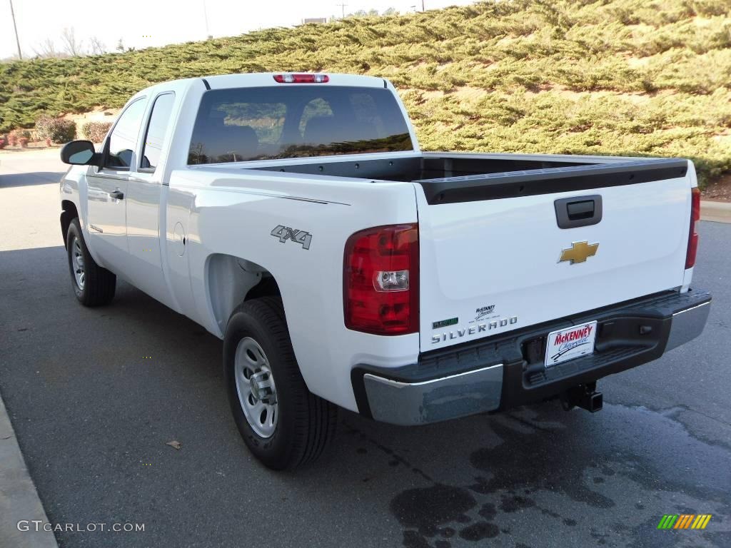 2010 Silverado 1500 Extended Cab 4x4 - Summit White / Dark Titanium photo #2