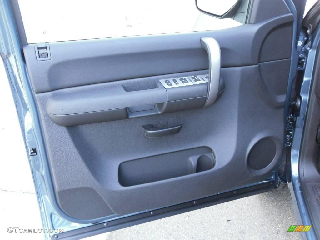 2009 Silverado 1500 LT Extended Cab - Blue Granite Metallic / Ebony photo #9