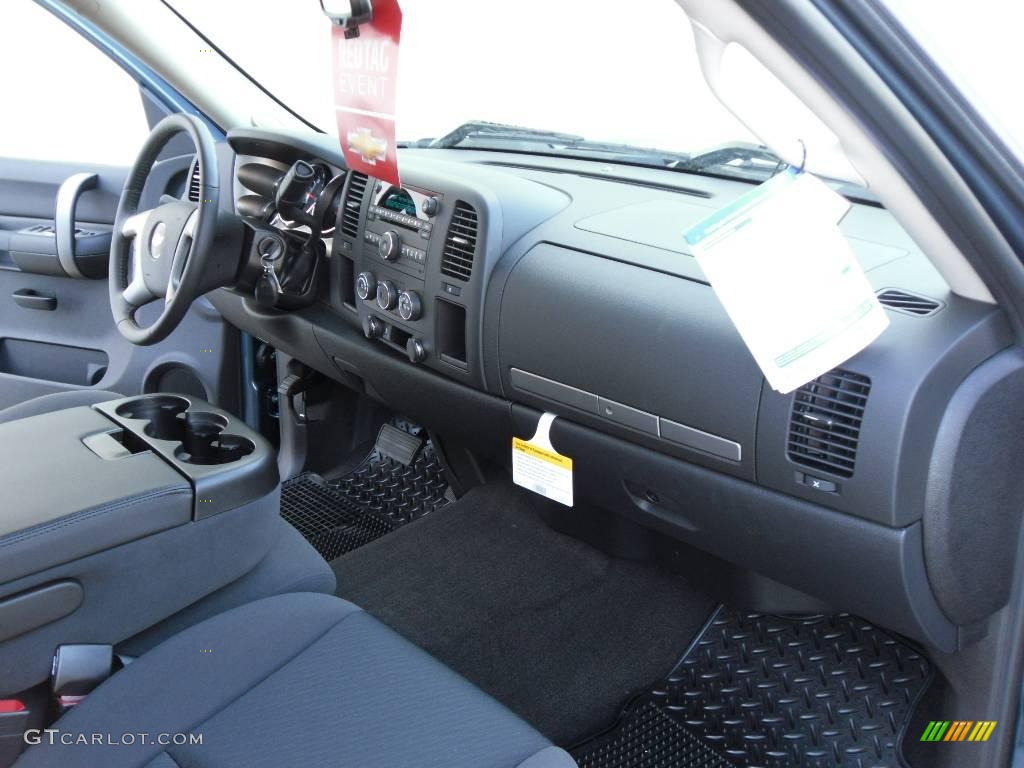 2009 Silverado 1500 LT Extended Cab - Blue Granite Metallic / Ebony photo #16