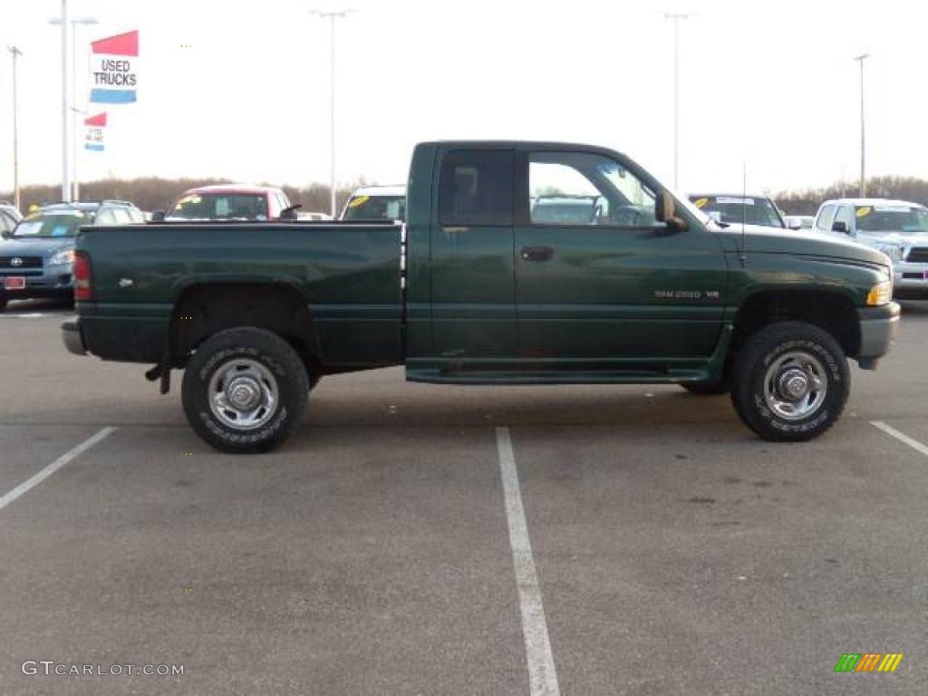 1998 Ram 2500 ST Extended Cab 4x4 - Deep Hunter Green Pearl / Gray photo #6