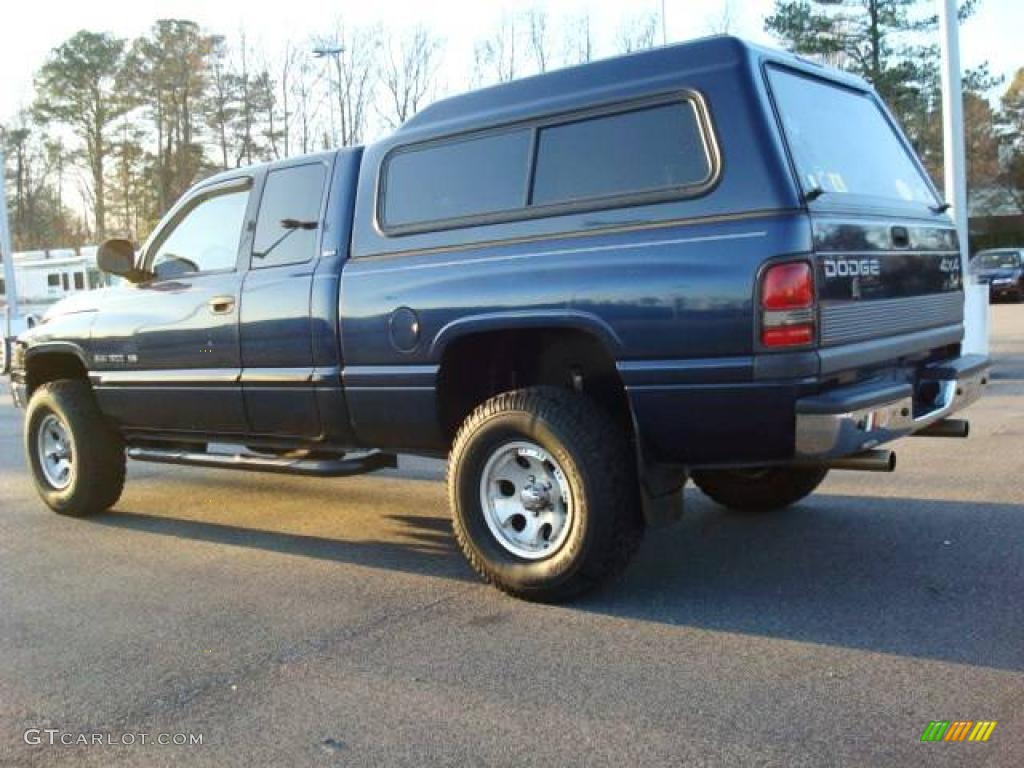 2000 Ram 1500 SLT Extended Cab 4x4 - Patriot Blue Pearlcoat / Camel/Tan photo #4