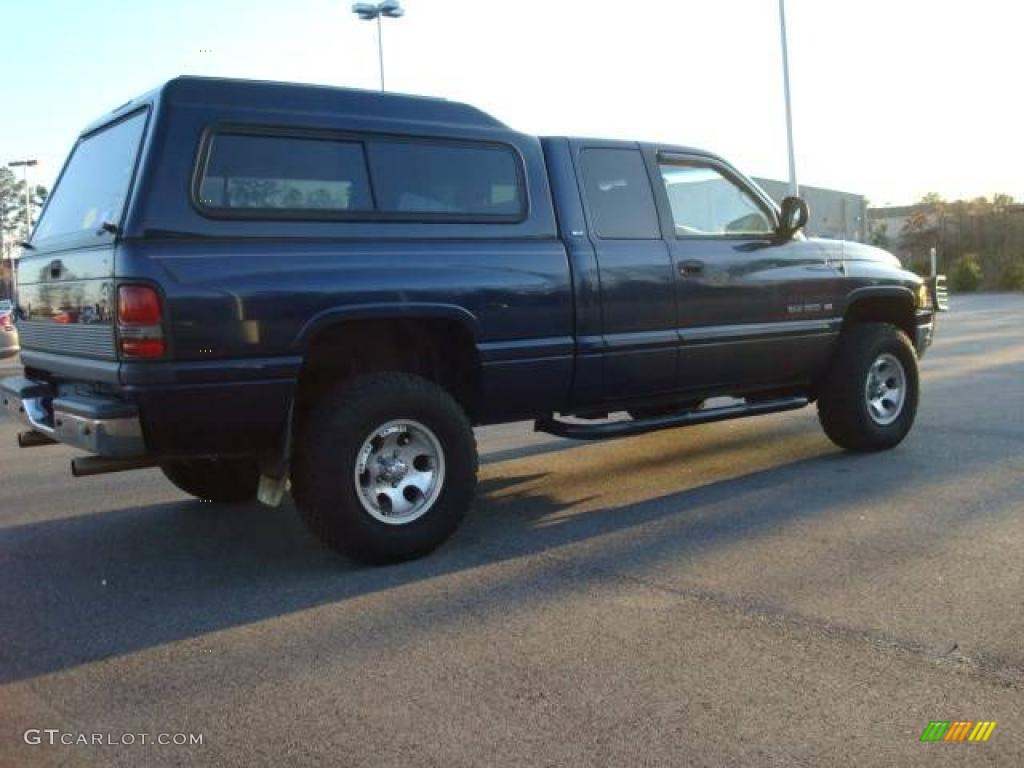 2000 Ram 1500 SLT Extended Cab 4x4 - Patriot Blue Pearlcoat / Camel/Tan photo #5