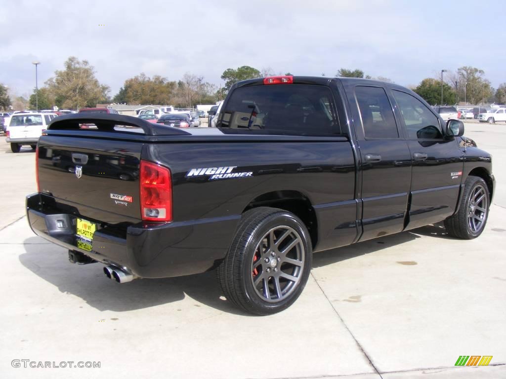 2006 Ram 1500 SRT-10 Quad Cab - Black / Medium Slate Gray photo #3