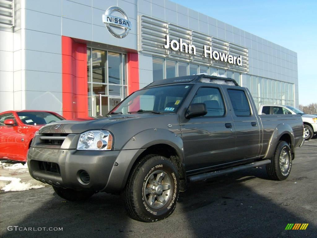 2004 Frontier XE V6 Crew Cab 4x4 - Polished Pewter Metallic / Gray photo #1