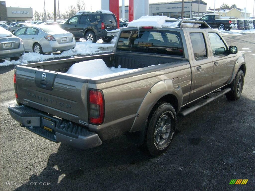 2004 Frontier XE V6 Crew Cab 4x4 - Polished Pewter Metallic / Gray photo #5