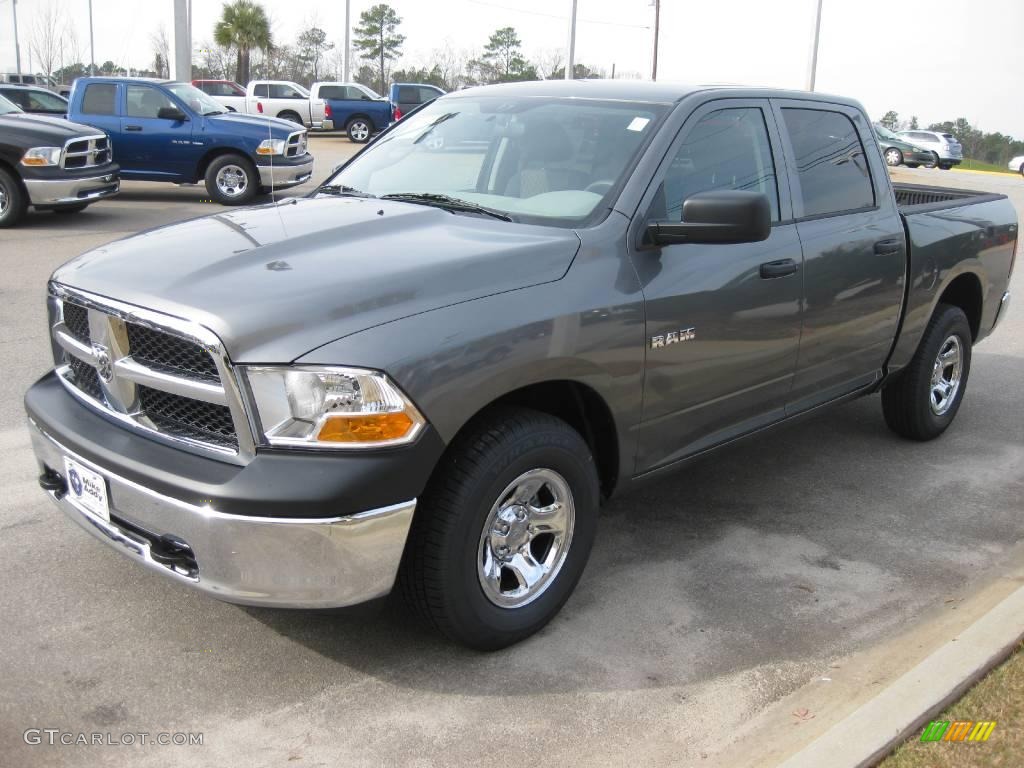 2010 Ram 1500 ST Crew Cab - Mineral Gray Metallic / Dark Slate Gray photo #1